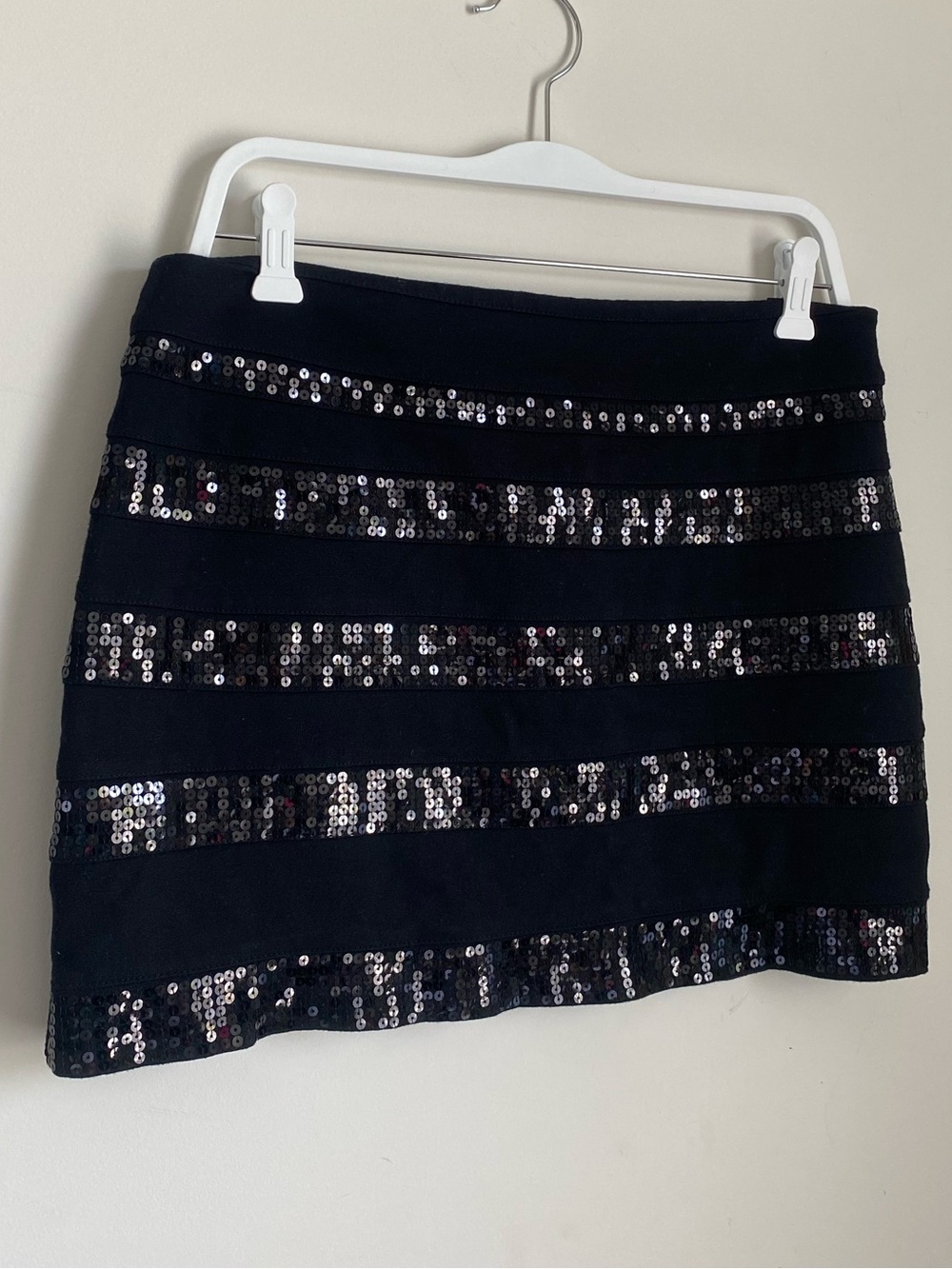 Express Sequin Party Fitted Mini Skirt Sz 8 Festival Club